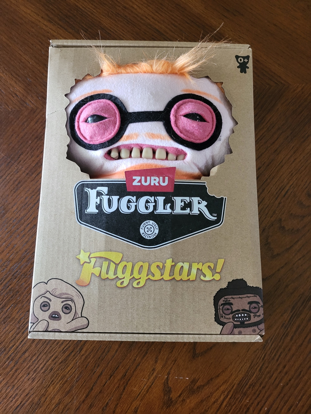 Fuggler Fuggstars Orange Plush Toy with Pink Glasses